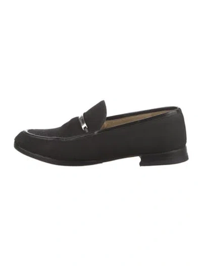 Pre-owned Gucci Loafers In Black