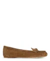 Gucci Brown Slip On Loafers In Brown