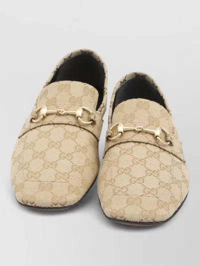 Gucci Loafers Horsebit Detail Square Toe Design In Multi