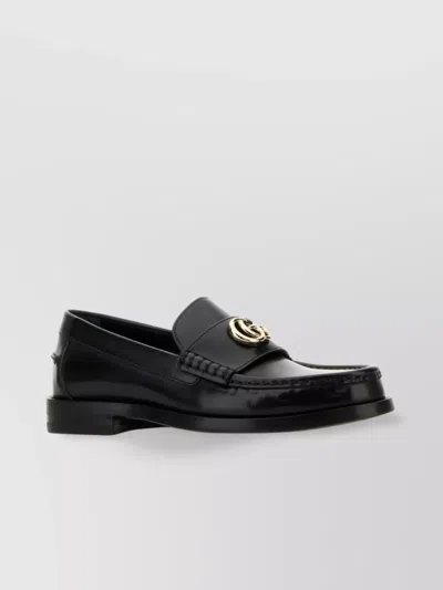 Gucci Loafers Leather Round Toe