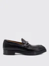 Gucci Men Leather Loafers With Horsebit In Black