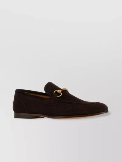 GUCCI LOAFERS SUEDE HORSEBIT DETAIL