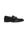 Gucci Horsebit Calf Hair Loafers In Black
