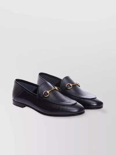 Gucci Loafers With Gold-tone Horsebit Detail In Black