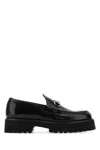Gucci Black Leather Loafers In Black