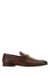Gucci Men Jordaan Leather Loafers In Multicoloured