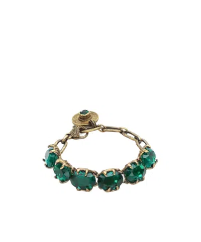 Gucci Lobster Clasp Bracelet In Green