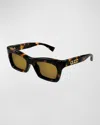 Gucci Eyewear Cat Eye Frame Sunglasses In Havana