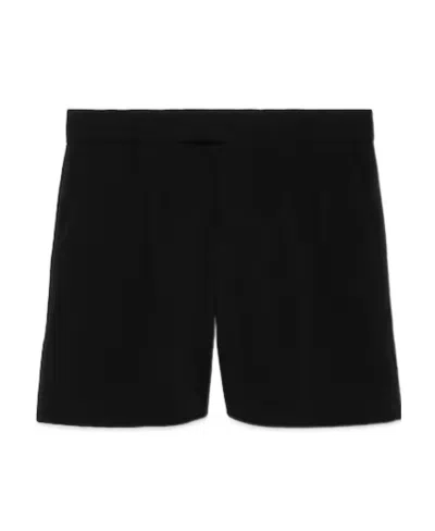 GUCCI LOGO-APPLIQUÉ WOOL SHORTS