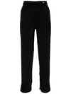 Gucci Chic Black Viscose Blend Pants For Women In Black