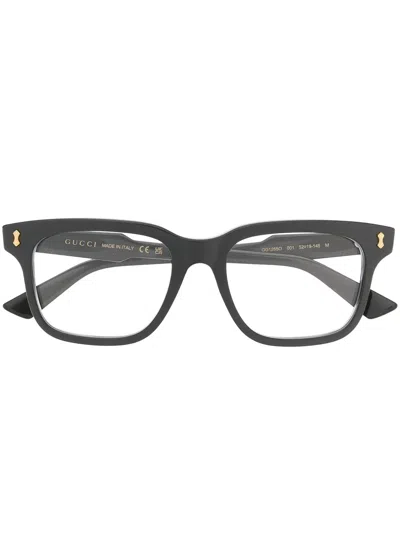 Gucci Logo-arm Detail Glasses In Black