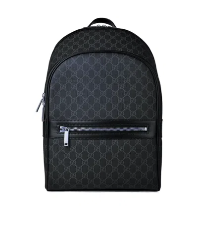 Gucci Logo Backpack In Black