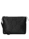 Gucci Gg Jumbo Medium Crossbody Bag In Black