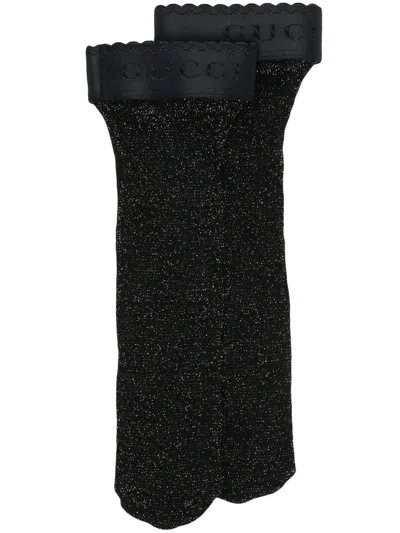 Gucci Logo-band Ankle Socks In Black