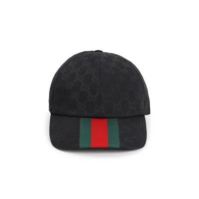 Gucci Logo Baseball Cap In Black