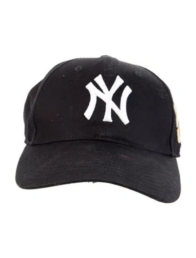 Pre-owned Gucci Logo Baseball Cap In Black