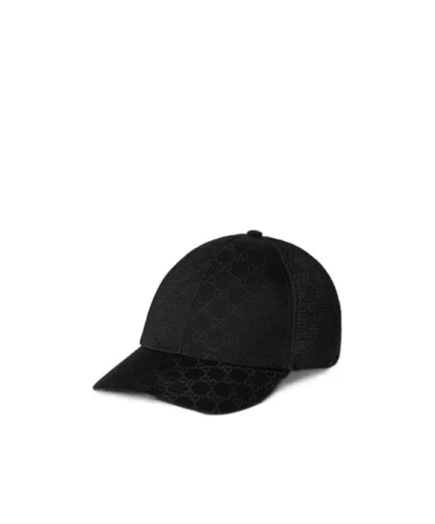 Gucci Logo Baseball Cap In Black