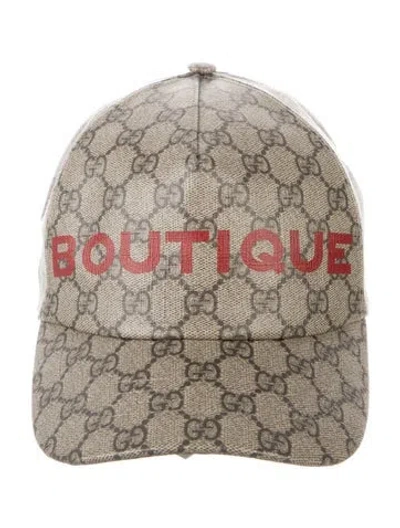 Pre-owned Gucci Logo Baseball Cap In Neutral