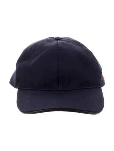 Pre-owned Gucci Logo Baseball Hat In Blue