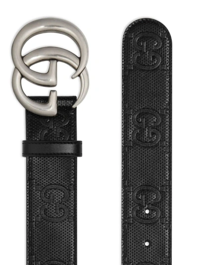 Gucci Logo Belt In Black