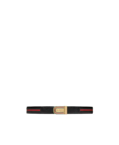 Gucci Logo Belt In Black