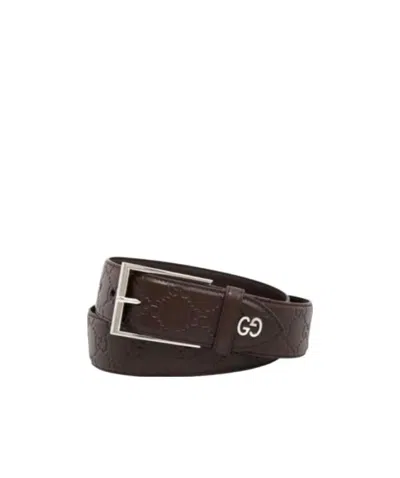 Gucci Logo Belt In Black
