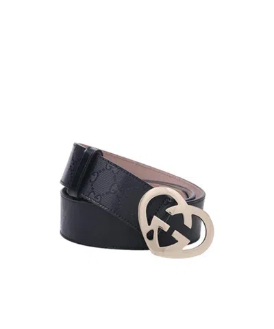 Gucci Logo Belt In Black
