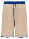 Gucci Techno Fabric Bermuda-shorts In Beige