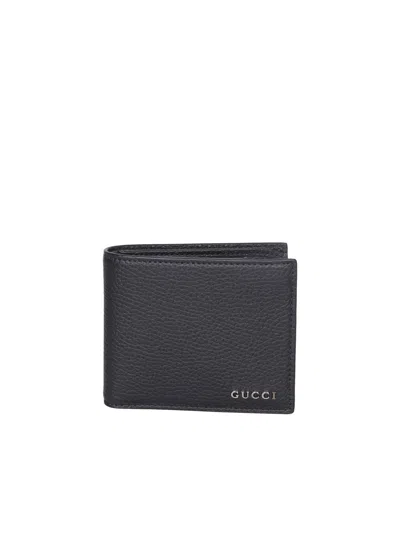 Gucci Logo Bi-fold Wallet In Black