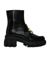 Gucci Logo Boots In Black