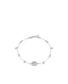 Gucci Interlocking G Diamond Bracelet In White