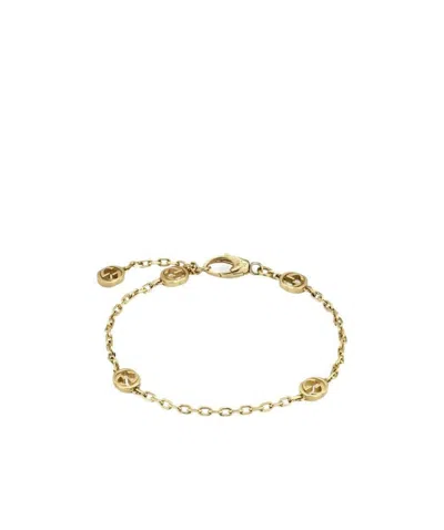 Gucci Logo Bracelet In Yellow