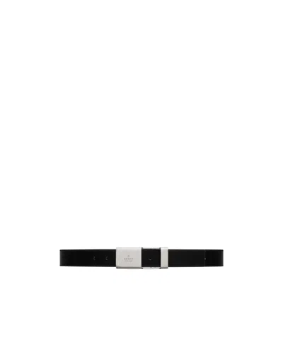 Gucci Logo-buckle Belt In Black