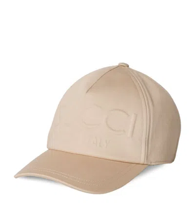 Gucci Embossed Baseball Cap In Neutral