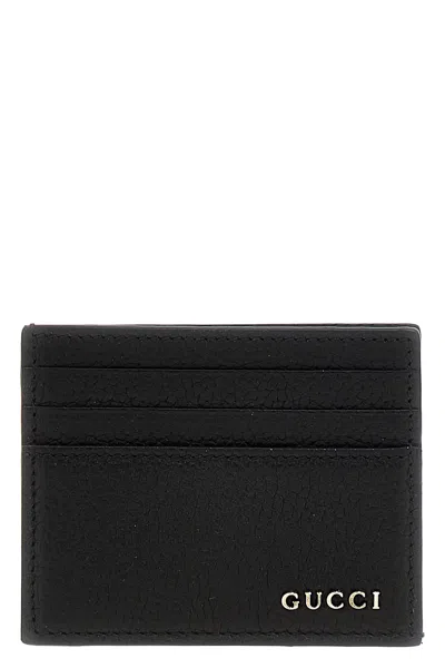 Gucci Logo Card Holder Wallets And Card Holders Black