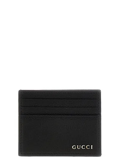 Gucci Logo Card Holder Wallets And Card Holders Black