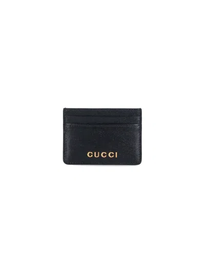 Gucci Logo Card Holder In Black