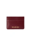 Gucci Logo Card Holder In Brown