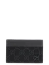 Gucci Logo Card Holder In Gray