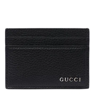Gucci Logo Card Holder Wallets And Card Holders Black