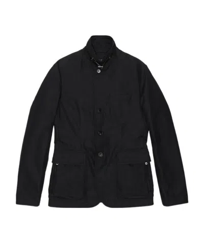 Gucci Logo Casual Jacket In Black