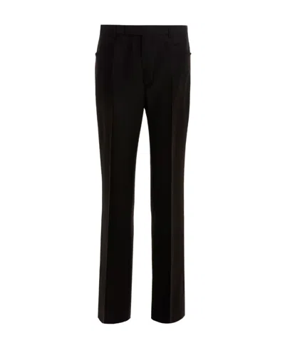 Gucci Logo Casual Pants In Black