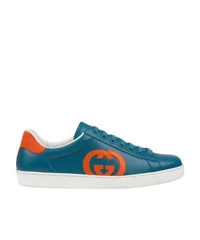 Gucci Logo Casual Sports Shoes In White