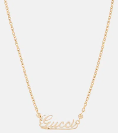 Gucci Logo Chain Necklace In Gold