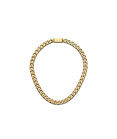 Gucci Logo Chain Necklace In Yellow