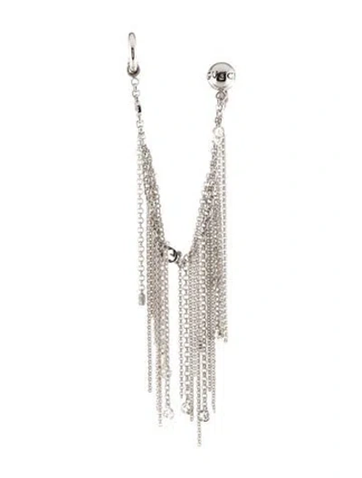 Pre-owned Gucci Logo Charm Clip-on Earring W/ Lip Cuff In Multi