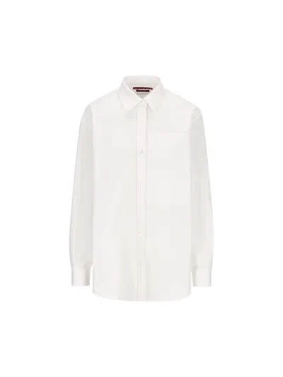 Gucci Gg Checked Cotton Poplin Shirt In White