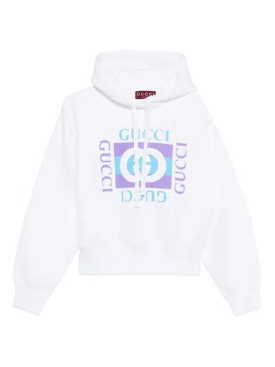 GUCCI GUCCI LOGO COTTON HOODIE