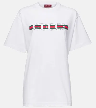 Gucci Ancora G Loved Cotton Jersey T-shirt In White