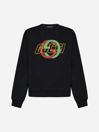 GUCCI LOGO COTTON SWEATSHIRT